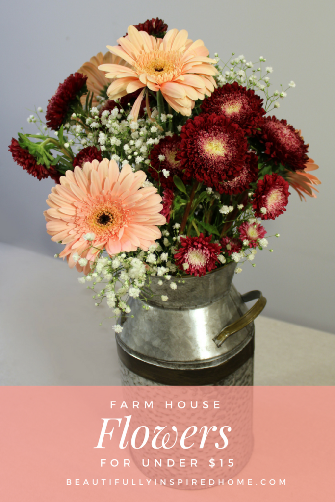 Farmhouse flower arrangement